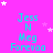 A static image with a bright pink background displays repeated text "Jess N Meg Forevaa" in cyan font, surrounded by white and light purple stars.