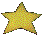 Four star-shaped icons arranged in a , each with distinct pixelated color variations and outlines on a gray background