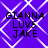 Purple background with white diamond lattice pattern and black text reading "GIANNA LUVS JAKE" in four identical quadrants.