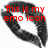 Red text reads 'this is my emo icon' over a black and white pixelated circular shape with a central star-like cutout.