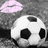 Pixelated image of a panda face with black and white coloring, pink lips above it on gray background.