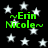 Green text ~Erin Nicole~ appears over a black background with white stars, repeated in four positions across the frame.