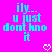 Pixelated cyan text on bright pink background with white heart symbol, displaying 'ily... u just dont kno it' in blocky font.