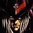 Pixelated static icon showing a stylized figure with long hair and red accents against dark background, likely from early 2000s instant messaging platform.