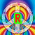 Animated sequence showing text progression from 'R' to 'Riley' over a colorful, circular patterned background with blue and yellow tones.