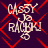 four identical pixelated icons with red diamond outlines on a dark purple background, each displaying stylized text and symbols
