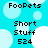 Pixelated text and shapes on a cyan background with white circles, showing identical static content across all frames.