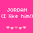 Pixelated text and heart symbols on a bright pink background with two identical side-by-side sections.
