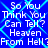 Blue background with cyan diamond-shaped patterns and white text repeating 'So You Think You Can Tell? Heaven From Hell?' in a