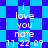 Pixelated blue and purple checkered background with white text reading "i love you nate 11-22-09" in two identical vertical