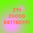Green background with pink light effects and orange pixelated text reading "I'M ZOOOO BETTER!!!!!" in four identical