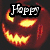 Animated Halloween-themed buddy icon featuring a glowing jack-o'-lantern, pumpkin with eyes, witch face, and Spongebob Squarepants expression.