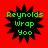 Four identical pixelated icons with black starburst shapes on red backgrounds, each containing green text reading "Reynolds Wrap Yoo".
