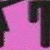 Pink background with black stick figures; female figure points at male figure below, text "CHICKS RULE" in dark purple.
