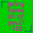 Green background with pink text reading 'jenny loves all of you!! <33' and blue star accents, displayed in a of six identical