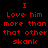 Red pixelated text on black background with white rectangular overlays changing position across frames.