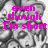Pixelated grayscale image of a character with pink text overlay reading "even though I'm short" on left and "I'm one BIG klutz" on right.