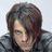 Pixelated close-up of a person with dark brown hair and a dark jacket against a light background.