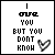 Pixelated text reads 'I love you but you don't know' with a heart symbol, varying in animation across frames.