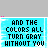 Animated contact sheet of a 48x48 pixel buddy icon showing repeated text and floating hearts across multiple frames with color variations in heart positions.
