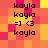 Pixelated of repeating text and symbols on a gradient background with shifting color blocks