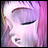 Anime-style character with closed eyes and pink hair, side profile against black background with 'AnimeIM' and 'com' text.
