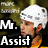 Six hockey-themed buddy icons arranged in a , each featuring a player in a white helmet and black-yellow jersey with text labels