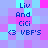 Pixelated text and symbols on a of pastel blue, purple, and pink squares with no visible motion