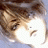 A 48x48 pixel buddy icon featuring a split composition with an anime-style character on the left and text elements on the right against a black background.