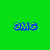 Six distinct pixelated display text and imagery on solid backgrounds: green with 'OMG', purple with 'NO', orange with 'F**KING', cyan with 'WAY', dark blue with four exclamation marks, and a brown character with 'DOMO!!'