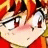 Pixelated anime-style character with red hair and closed eyes, next to black background with white text reading 'Anime IM' and 'COM' in stylized fonts.