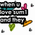 Pixelated text phrases and heart-shaped icons in pink, teal, green, orange, and black on white background with small gray dots.