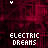 identical pixelated icons with 'ELECTRIC DREAMS' text, each featuring a vertical of red and white heart shapes on a dark background
