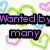 Pixelated text blocks on a heart-patterned background with color-coded phrases about being wanted and waiting.