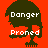 Pixelated tree icon with 'Danger' and 'Proned' text on red background, showing color variations across four quadrants.