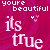 A 4-frame animated contact sheet of a pixel art icon with repeating text and heart symbols on a magenta background, showing subtle frame-to-frame variations in text color and heart position.