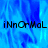 Blue pixelated background with repeated text 'iNnOrMaL' in black, partially obscured by a gray rectangle on the right side.