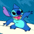 A pixelated animated contact sheet showing Stitch from Lilo & Stitch on the left and green text reading "Original Icons .com" on a dark green background on the right.
