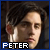 six shows a person with dark hair and light skin, each displaying the name "PETER" in blue text below