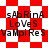 Red and white checkered background with black text reading 'sAbRinA LoVeS VaMpiReS' in four identical arranged in a