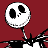 Pixelated image of Jack Skellington from The Nightmare Before Christmas on left, red background; Disney.com logo with yellow 'D' symbol and black text on right.