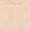A static square image with a light peach background featuring an intricate symmetrical pattern of interwoven lines and shapes in varying shades of beige.