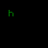 Green text fragments on a black background form the phrase 'happy st. patrick's day' through sequential animation, with partial letters and punctuation shifting across frames.