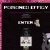 Pixelated static image with dark background, pink border, and visible text elements including "POISONED EFFIGY" at top.