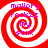 Red and white spiral pattern with purple text reading 'mallory rockzz my soxx' overlaid on all four quadrants.