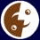 Brown circular icon with white border showing a stylized face in various poses and expressions