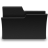Black wireframe folder icon with layered tabs on a light gray background, rendered in grayscale with pixelated edges.
