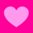 Four light pink hearts arranged in a on a bright pink background, each heart with a soft rounded shape and no additional details