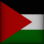 Static pixel art of a flag with black, white, green, and red sections; a red triangle occupies the left portion, with black above white and green below.