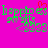 A static pixel art image with a bright pink background, green text reading "happiness" and "<333", and a red heart symbol above the text.
